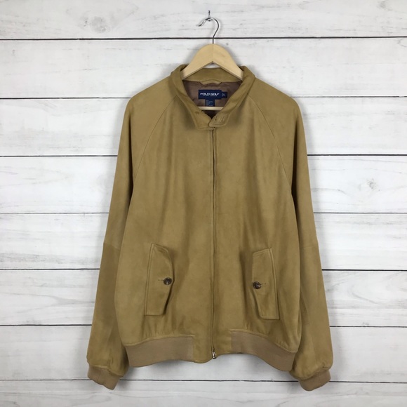 Vintage 1990s Ralph Lauren Golf Leather Jacket